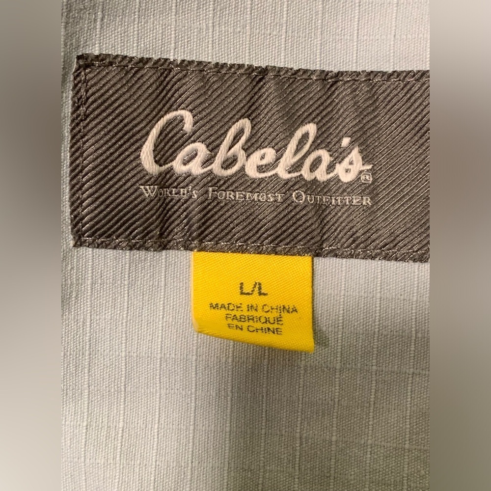 Cabelas Hooded Zip Up Jacket Womens Size Large Light Blue Lightweight - Picture 9 of 9